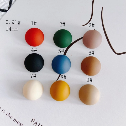 Matte Acrylic Semicircle Patch Eco Friendly Frosted Cabochons For DIY Phone Case Shoe Charms Handmade Craft Accessories