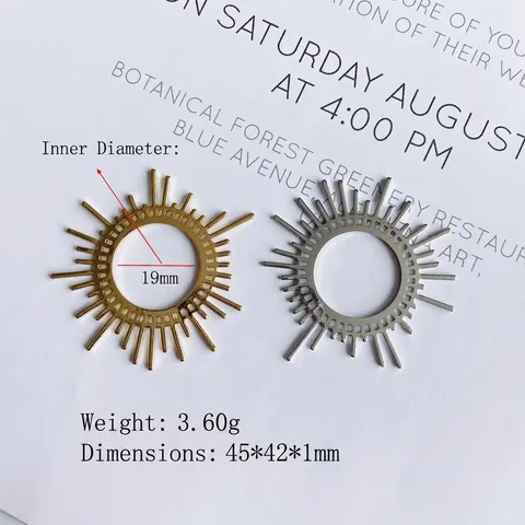 Ciondoli in Lega a Raggiera Geometria Vuota Rotonda Connettori per DIY Orecchini Collane Materiali per Creazione Gioielli Donna