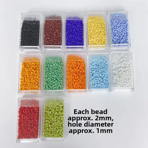 Kleurrijke Effen Kleur Glazen Kralen Voor DIY Sieraden Maken Ketting Armband Handgemaakte Kralen Accessoires