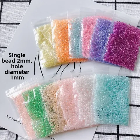 Perles de Rocaille en Verre de Haute Qualité en Vrac pour la Fabrication de Bijoux DIY Bracelets Colliers Accessoires Artisanaux Faits à la Main Plusieurs Couleurs
