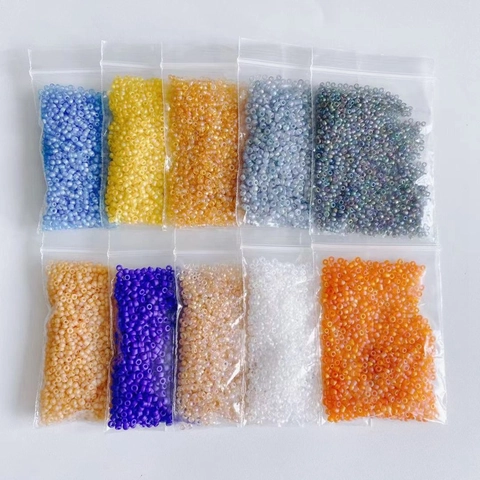 Mostacillas de Color AB Esmerilado Multicolor Vidrio de Lámpara Cuentas Sueltas para la Fabricación de Joyas DIY Collar Pulsera Accesorio