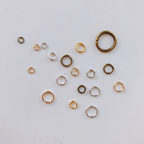 Anellini Aperti in Metallo per Creazione Gioielli Fai da Te Collana Bracciale Anelli di Collegamento Varie Dimensioni