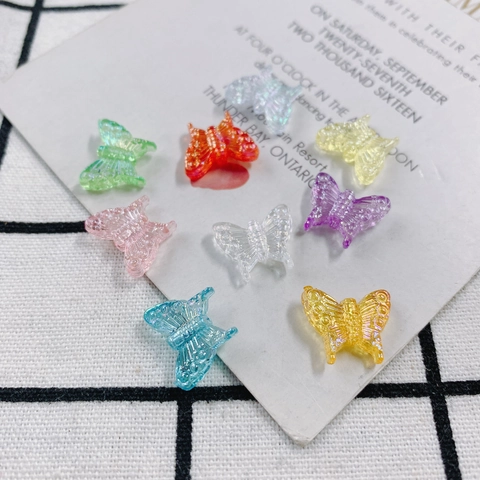 Acrylic Butterfly Charms For Jewelry Making DIY Accessories Iridescent Translucent Butterfly Pendant For Earring Making Craft Decoration