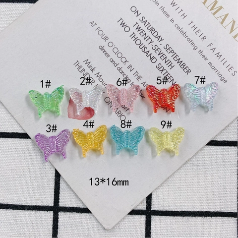 Acrylic Butterfly Charms For Jewelry Making DIY Accessories Iridescent Translucent Butterfly Pendant For Earring Making Craft Decoration