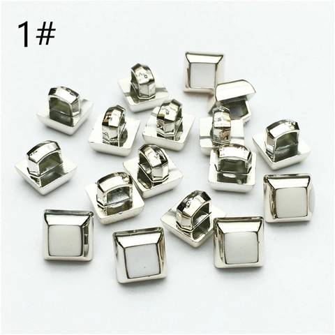 Geometric Resin Shank Buttons High Feet Hand Sewing Buttons For Clothing Coat Sweater Unique Decorative Craft Buttons Material