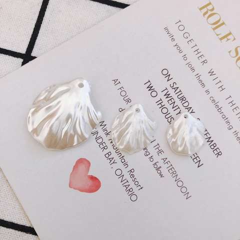 Pétales de Fleur en Acrylique Accessoires Bijoux DIY Pendentifs Forme de Coquillage Feuille pour Fabrication Boucles d'Oreilles
