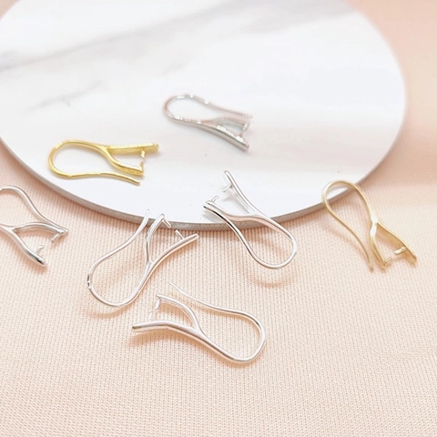 Accessori per la Creazione di Gioielli Fai-da-te Ganci per Orecchini in Lega Fermagli per Ciondoli Oro Argento Forniture Artigianali Minimaliste