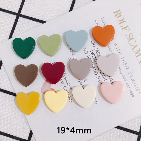 Herzförmige Acryl-Patches DIY-Schmuckzubehör Bunte Flatback-Cabochons Für Ohrringe Haarklammern Manuelle Bastelbedarf