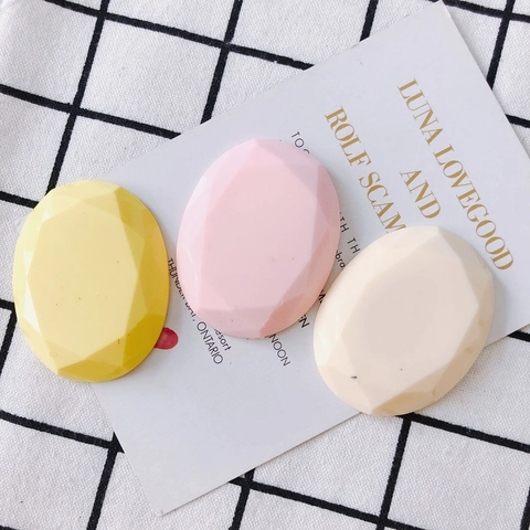 Accessoires Bijoux DIY Alliage Losange Irrégulier Patch Géométrique Facetté pour Décoration Cheveux Couleurs Macaron Style INS