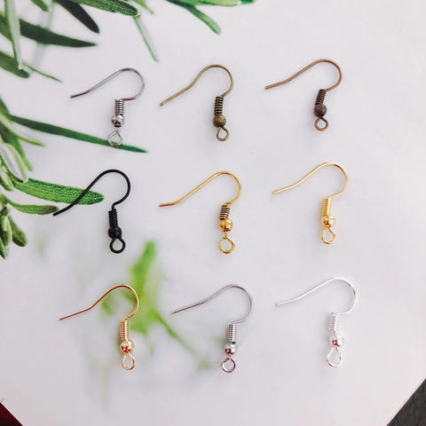 Alloy Electroplated Earring Hooks Ear Wires DIY Jewelry Making Earring Findings Components For Handmade Accessories Supplies