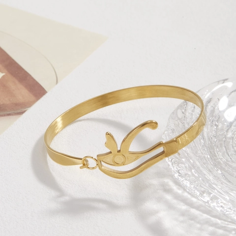 Vintage Oro Acciaio Inossidabile Occhio Di Horus Bracciale Rigido Per Donna Stile Antico Egiziano Amuleto Bracciale Gioielli