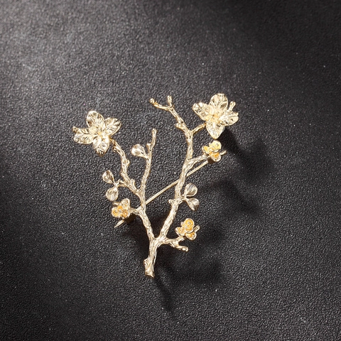 Base per Spilla a Forma di Bouquet in Ottone Placcato Oro Vintage per Gioielli Fai-da-te Accessorio Botanico Fatto a Mano Donna