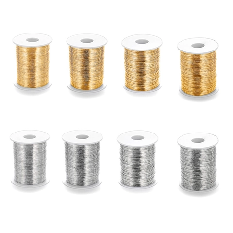High Quality Copper Jewelry Wire For DIY Crafting Gold Silver Plated Flexible Metal Shaping Wire For Handmade Beading Spool