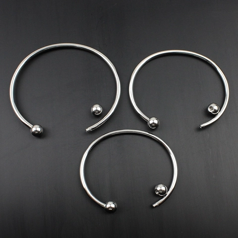 Bracciale Rigido Aperto in Acciaio Inossidabile Minimalista per Uomo Donna Gioielli Geometrici Argentati Lucidi Con Terminali a Vite Rimovibili Regalo di Moda Unisex