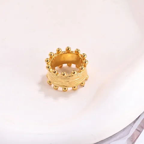 Stainless Steel Irregular Geometric Open Ring For Women Adjustable Gold Silver Rhinestone Snake Wing Feather Minimalist Jewelry
