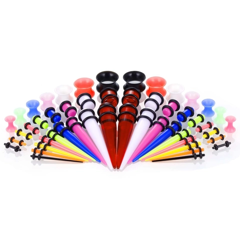 Acryl Dehnstab Dehnset Unisex Body Piercing Schmuck Für Damen Herren Ohr Expander Taper Und Plugs