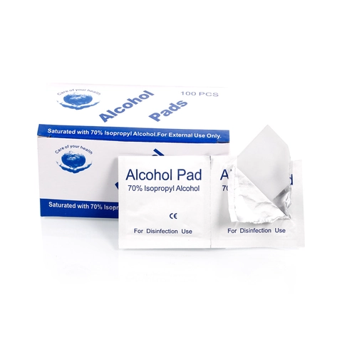 Disposable Alcohol Pads Isopropyl Alcohol Prep Pads Individually Wrapped Skin Cleansing Disinfection Wipes Home Travel