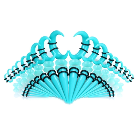 Acryl Silikon Ohr-Expander Set Mit Tapers Spirals Und Plugs Körper Piercing Schmuck Gauges Für Herren Damen