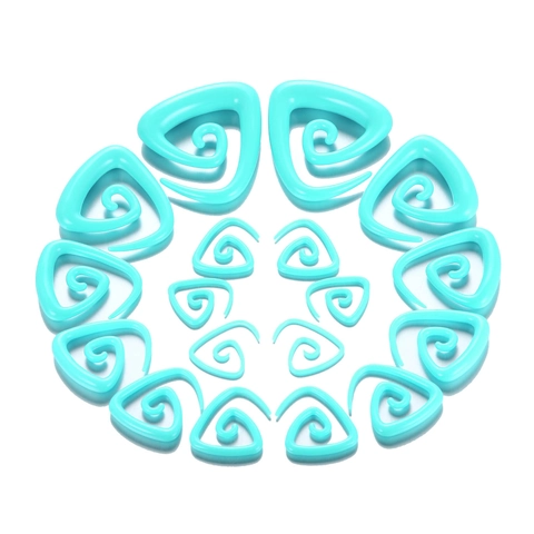 Bohemian Acryl Spiral Ohrdehner Body Piercing Schmuck Poliert Geometrischer Ohr Expander Für Damen Herren