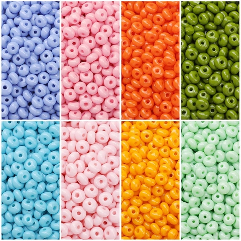 Perles de Rocaille en Verre de 5mm en Forme de Boulier Pour la Fabrication de Bijoux DIY Bracelet Collier Accessoires