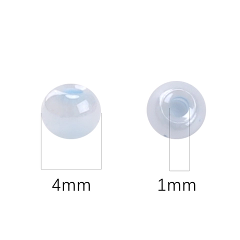 4mm Cream Color Glass Seed Beads For DIY Jewelry Making Accessories Craft Macaron Color Loose Beads Cross Stitch Handmade Supplies
