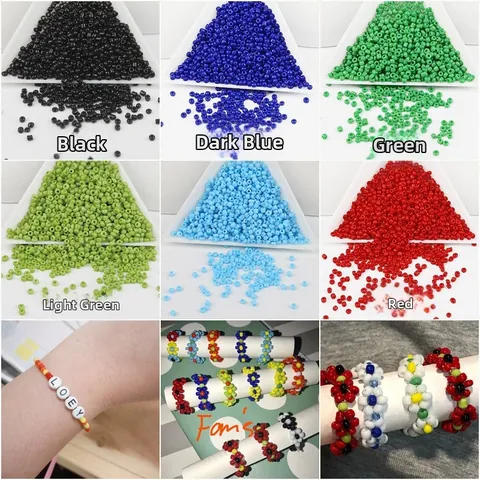 Smooth Round Glass Seed Beads For DIY Jewelry Making Colorful Spacer Beads 2mm 3mm 4mm For Bracelet Necklace Ring Jewelry