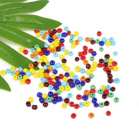 Smooth Round Glass Seed Beads For DIY Jewelry Making Colorful Spacer Beads 2mm 3mm 4mm For Bracelet Necklace Ring Jewelry