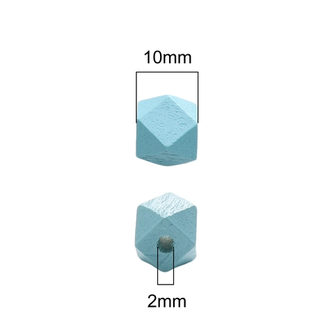 Octogonale Houten Kralen Geometrische Gefacetteerde Losse Houten Kralen Voor DIY Sieraden Maken Armband Ketting Accessoires Handgeschilderde Ambachtelijke Kralen