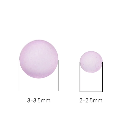 Cuentas de Vidrio Mate Macarrón Pequeñas Cuentas de Semilla Redondas para Hacer Joyas DIY Artesanía Decoración de Relleno de Caja de Cosméticos