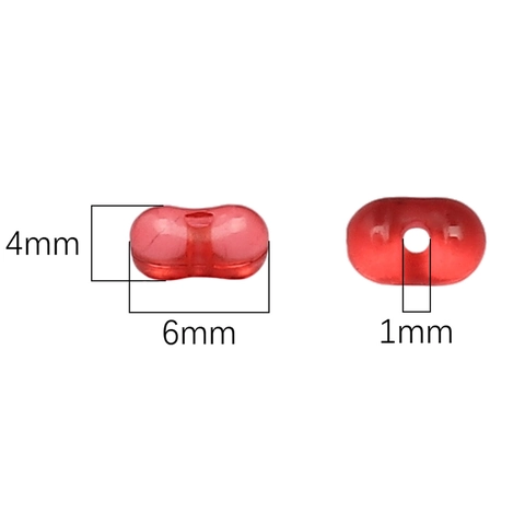 Acryl Erdnuss Form Perlen Transparent Bonbon Farbe Lose Abstandsperlen Für DIY Schmuckherstellung Armband Halskette Zubehör Handwerk