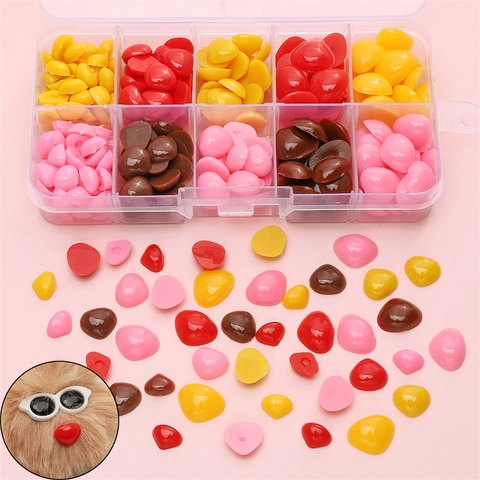 Triangle Acrylic Flat Back Doll Noses For DIY Handmade Plush Toy Safety Nose Craft Accessories Bear Animal Parts