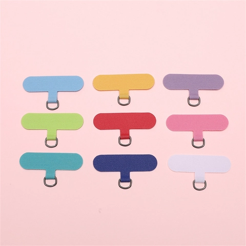Universal Oxford Cloth Phone Tether Tab Lanyard Patch With Metal D Ring For Phone Case Connection Keychain Bag Charm DIY Accessories