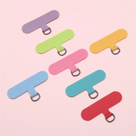Universal Oxford Cloth Phone Tether Tab Lanyard Patch With Metal D Ring For Phone Case Connection Keychain Bag Charm DIY Accessories