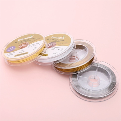 Nylon Coated Stainless Steel Jewelry Wire Professional Seven Strand Braided Flexible Craft Cord For DIY Jewelry Making