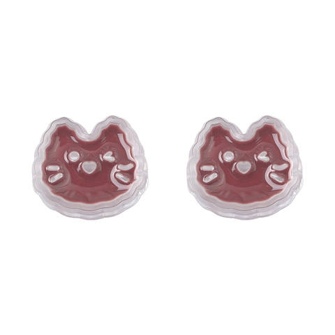 Süße Acryl Katzenkopf Perlen Transparente Tropföl Lose Abstandsperlen Für DIY Handgefertigte Armband Halskette Schmuckherstellung