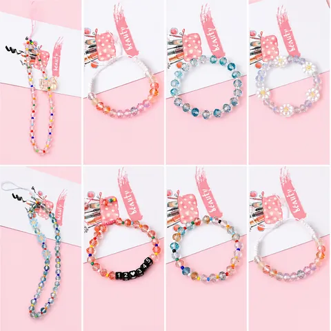 8mm Faceted Glass Beads Gradient Wheel Beads DIY Jewelry Making Material With Grids Storage Container For Bracelet Earrings