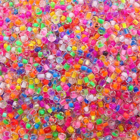 Dyed Core Glass Seed Beads For DIY Jewelry Making Colorful Small Beads For Bracelets Necklaces Earrings Handcraft Accessories