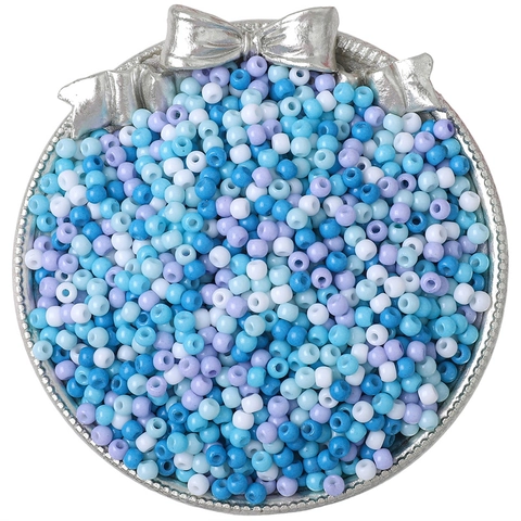 Ronde Glazen Kraaltjes Met Moffelverf Afwerking Effen Kleuren Voor DIY Sieraden Maken Armband Ketting Accessoires