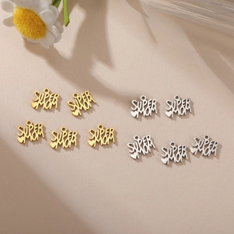 304 Stainless Steel Small Charms For Jewelry Making DIY Hollow Flower Cat Mushroom Heart Star Butterfly Pendants For Necklace Bracelet Findings