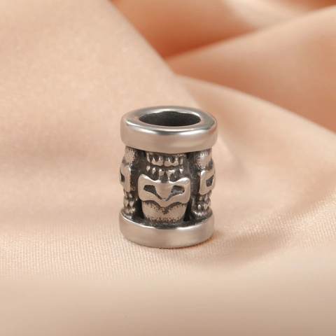 Perline Distanziatrici a Teschio in Acciaio Inossidabile Vintage per Creazione di Gioielli DIY Ciondolo a Teschio Punk Gotico Accessori