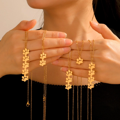Collana con Ciondolo a Impronta di Zampa in Acciaio Inossidabile Gioielli Personalizzati con Ciondolo ad Artiglio di Animale Minimalista per Donna Uomo Unisex Regalo