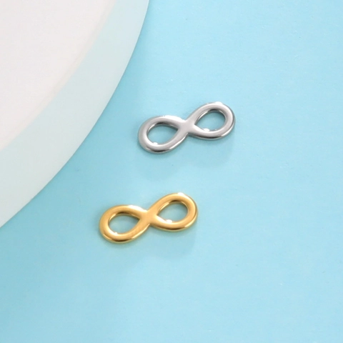 Minimalist Stainless Steel Infinity Pendant Necklace DIY Jewelry Accessory Gold Silver Plated Infinity Symbol Pendant