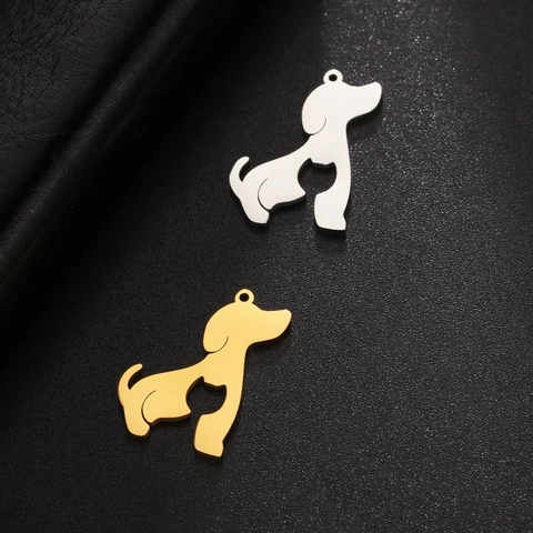 Stainless Steel Pendant Charms For Jewelry Making Music Note Compass Camera Tree Moon Star Geometric DIY Findings
