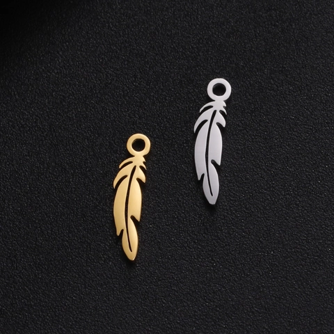 Edelstahl Tier Anhänger Für DIY Schmuckherstellung Frieden Taube Hase Katze Feder Charms Gold Silber Galvanisiert Halsketten Zubehör