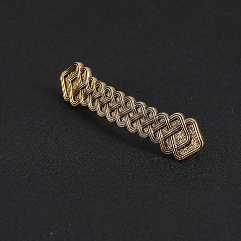 Fermaglio per Capelli in Lega Vintage Intrecciato Nodo Celtico Oro Argento Antico Molla in Metallo Gioielli per Capelli Donna