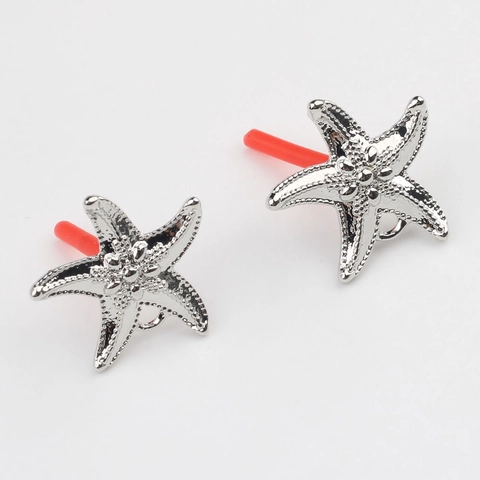 Accessoires de Boucles d'Oreilles Étoile de Mer en Alliage Avec Tige en Argent Sterling 925 Création de Bijoux DIY Style Marin