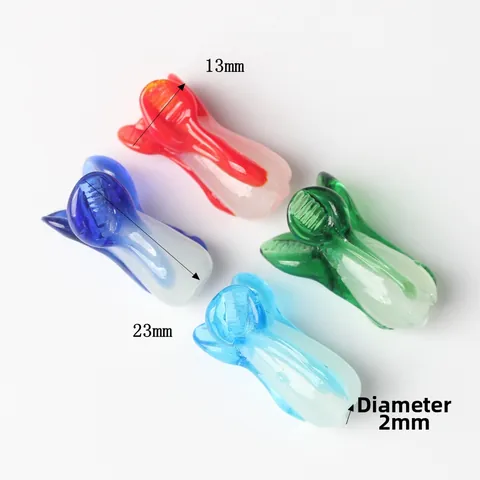 DIY Lampwork Glass Beads Chinese Cabbage Tulip Flower Petal Shape Spacer Beads For Jewelry Making Bracelet Necklace Accessories