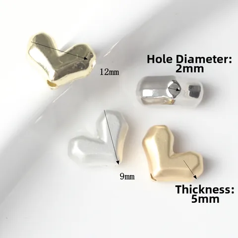 Legierung Herz Zwischenperlen DIY Schmuckzubehör Minimalistische Metall Herz Charms Für Halskette Armband Herstellung DIY