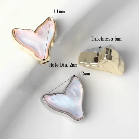 Iridescent Alloy Resin Fish Tail Spacer Beads Mermaid Tail Charms For DIY Jewelry Making Bracelet Necklace Accessories