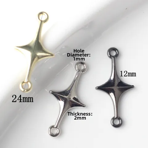 Zinc Alloy North Star Cross Connector Charms For DIY Bracelet Necklace Earrings Making Jewelry Findings Making Supplies